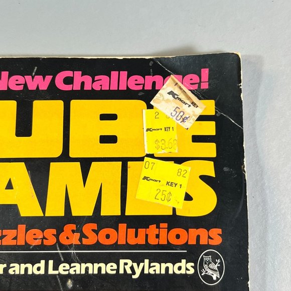 Vintage '81 Cube Games Rubik's Cube  Puzzle & Solutions Book - Picture 3 of 13